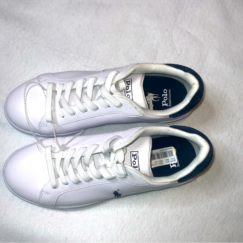 Polo Ralph Lauren Men’s Heritage Court lll Leather Sneaker Size 10 - Picture 3 of 14